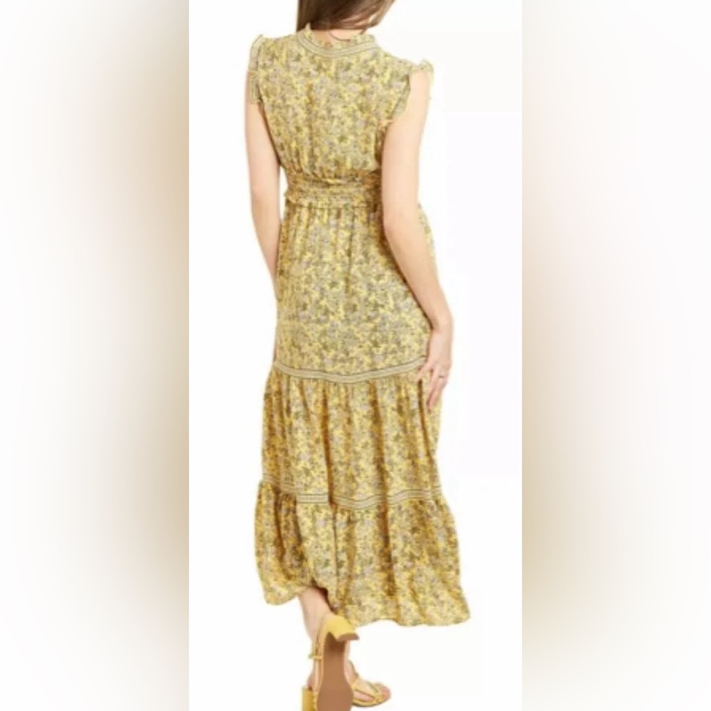 Max Studio Yellow Floral Maxi Dress - Picture 2 of 9